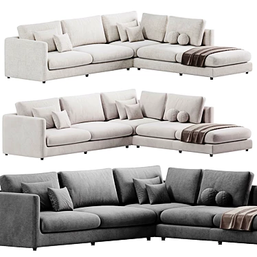 Modern Rendez Vous Sofa Design 3D model image 1 