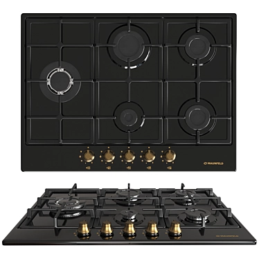 Stylish Maunfeld Gas Hob 3D model image 1 