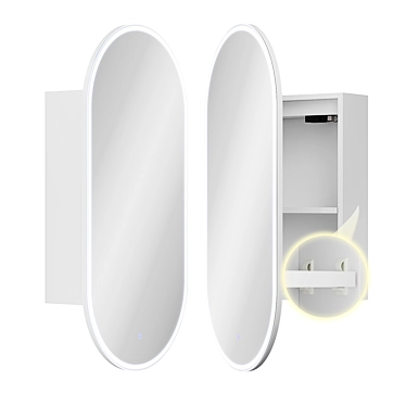 Mirror cabinet with LED lighting PSH450PILL