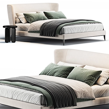 Elegant 2013 Gentleman Night Bed 3D model image 1 