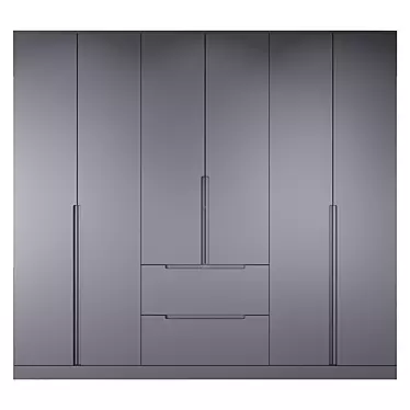 Irvin Bedroom Wardrobe 3D model image 1 