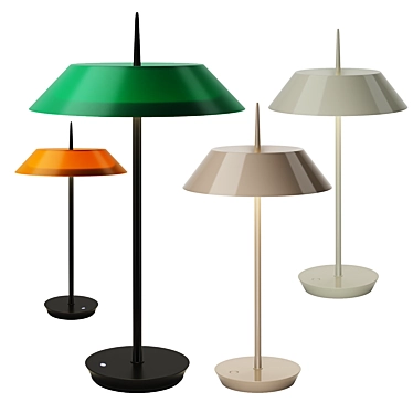 Elegant Mayfair Table Lamps 3D model image 1 