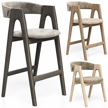 Dublin Stools Trio by Deephouse 3D model image 1 