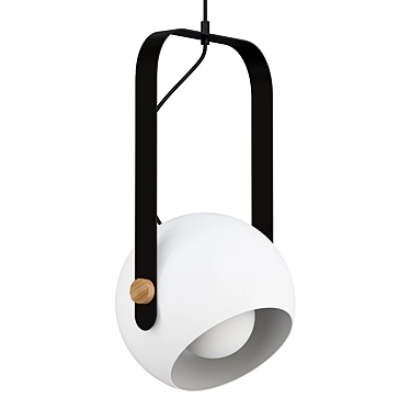 MODERN HANGING LIGHT WHITE 3D model image 1 