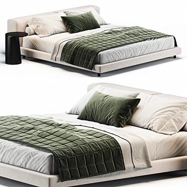 Modern Softwall Bed 2013 Edition 3D model image 1 