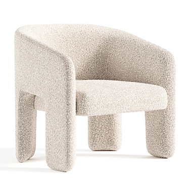 Modern Bold Armchair: Sleek Design 3D model image 1 