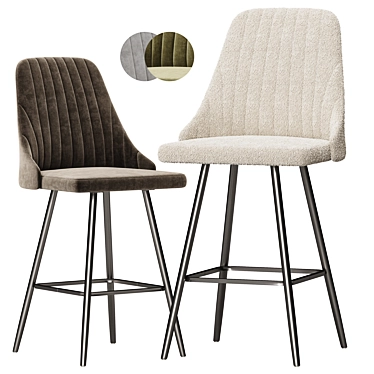 Modern Bar Stool for Home 3D model image 1 