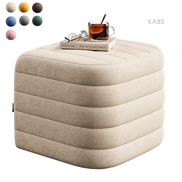 Kave Pouf 3D Model Multicolor 3D model image 1 