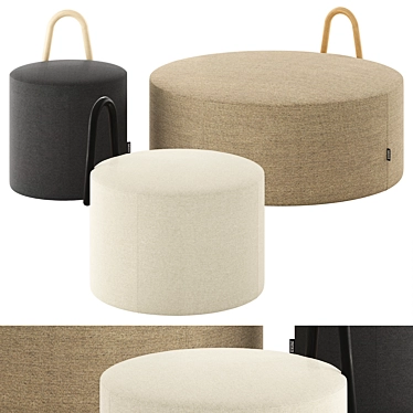 Amstelle Pouf from SWEDESE 3D model image 1 