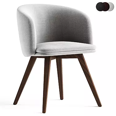 Spiegels ROSSINI Chair: Elegant Upholstered Design 3D model image 1 