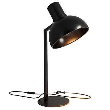 Sleek Black Table Lamp 3D model image 1 