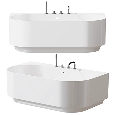 Modern Arc160 Inbani Bathtub 3D model image 1 