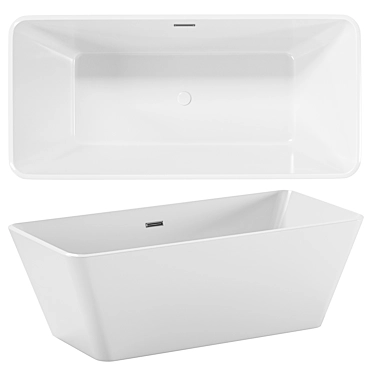 Dama Acrylic Standalone Bathtub 3D model image 1 