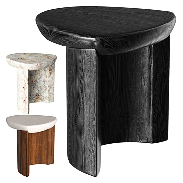 Modern Design Lady R Side Table 3D model image 1 