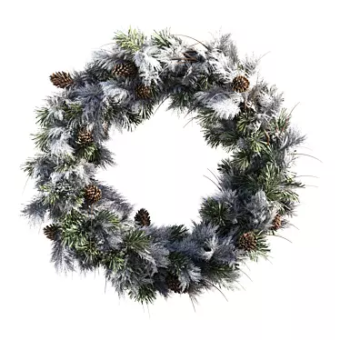 Holiday Wreath Set Ensemble 3D model image 1 