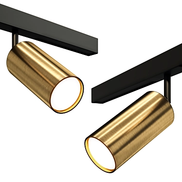 Title: Crystal Lux Brass LED Pendant 3D model image 1 