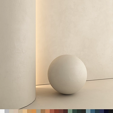 25-Trend Matte Plaster Set 3D model image 1 