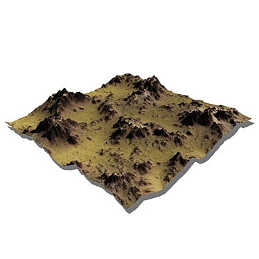 Mountain Terrain 3D Model Kit 3D model image 1 