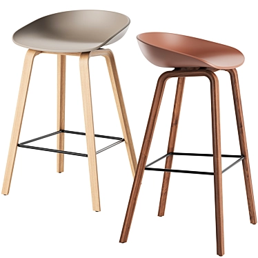 Modern Bar Stool AAS 32 3D model image 1 