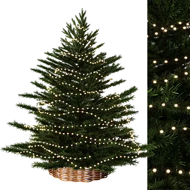 Festive Fir 3D Model 3D model image 1 