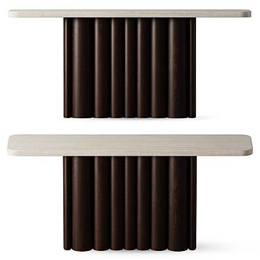 Sleek Enzo Console Table 3D model image 1 