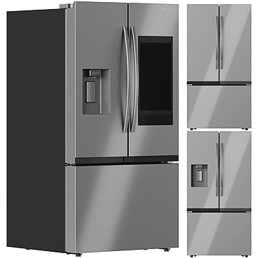 Samsung Mega Capacity Refrigerator Set 3D model image 1 