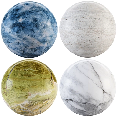 Marble Texture Collection Set 3D model image 1 