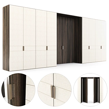 Poliform Pivot Door Wardrobe 01 3D model image 1 