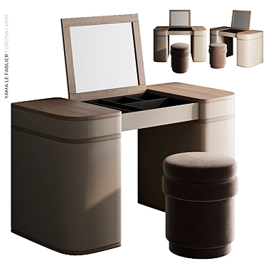 Luxury Vanity Table YAMA 3D model image 1 