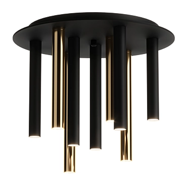 Modern Metal LED Ceiling Light 3D model image 1 