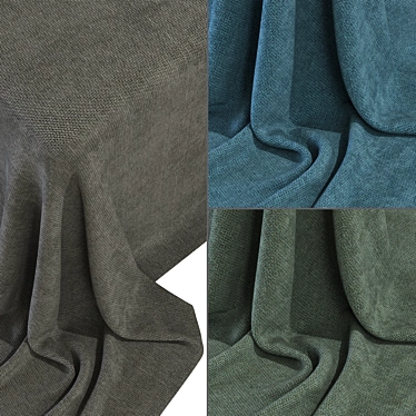 Textured Fabric Collection 3D Model 3D model image 1 