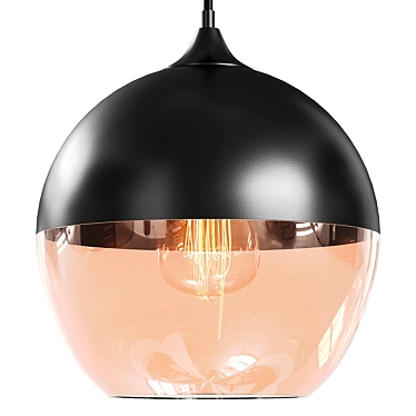 Nordic Glass Pendant Lamp 3D model image 1 