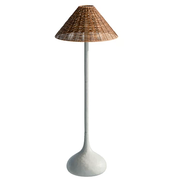 Renae UV-Unwrapped Floor Lamp 3D model image 1 