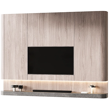 Ultimate TV Entertainment Wall Set 3D model image 1 