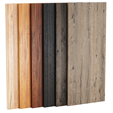  Wood Texture Collection - 6 Colors 3D model image 1 