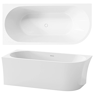 Modern Acrylic Bath ABBER AB9257 3D model image 1 