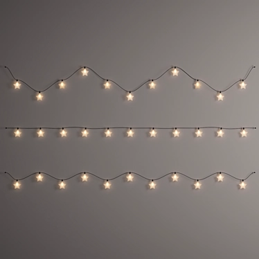 Editable star garland