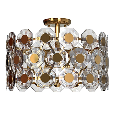 Crystal ceiling chandelier Odeon Light Tokata 4973/5C and 4974/5C