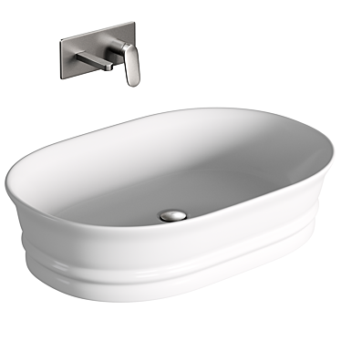 ADP Titan White Counter Basin 3D model image 1 