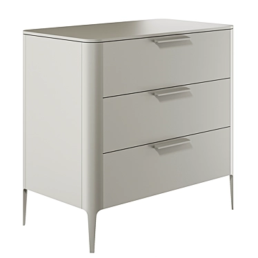 Corona 7 Storage Cabinet White 3D model image 1 