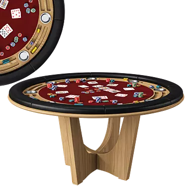 Corona Textured Park Pro Poker Table 3D model image 1 