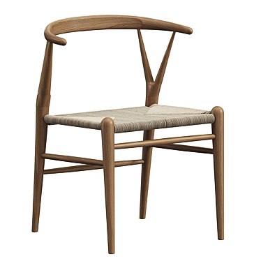 Elegant Sitwell Dining Chair Pair 3D model image 1 