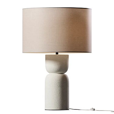 Modern Totem Ceramic Table Lamp 3D model image 1 