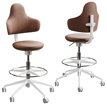  Ergonomic Savo Spine High Chair 3D model image 1 