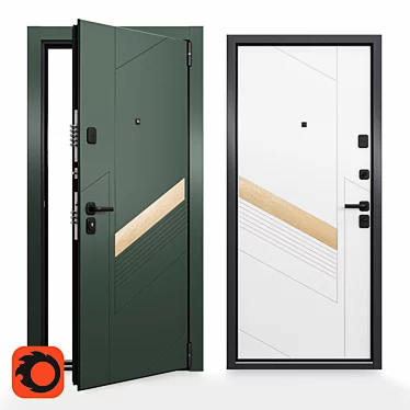 Urban Secure Door Solution 3D model image 1 