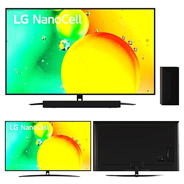 NANO766 70'' 4K NanoCell+LG S40Q soundbar with wireless subwoofer