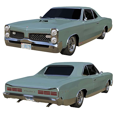 Classic Pontiac GTO '67 Model 3D model image 1 