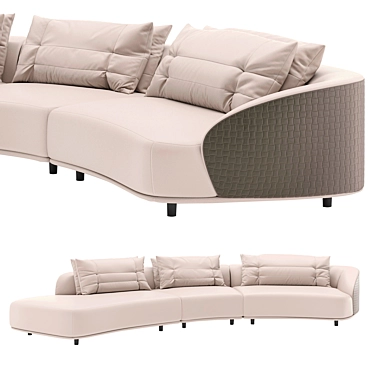 Elegant Holden Curvo Sofa  3D model image 1 