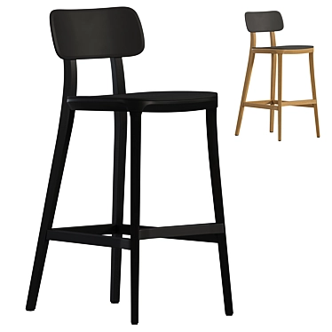 Pop Style Dining Bar Stool 3D model image 1 