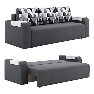 Flagship Sofa: Versatile & Stylish 3D model image 1 